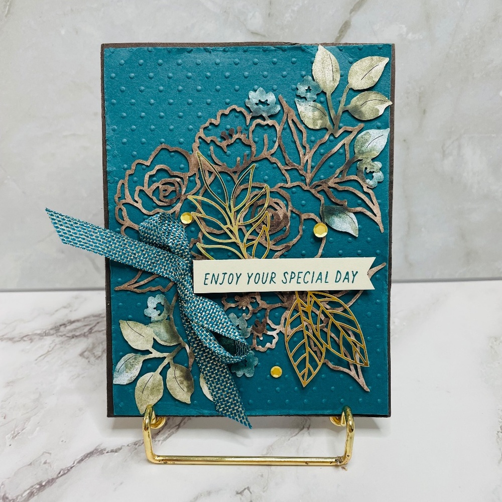 Enjoy Your Special Day Floral Handmade Card
